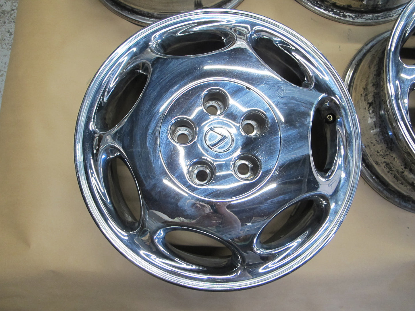 99-00 Lexus UCF20L LS400 16" R16 Chrome Alloy Wheel Rim Set 16X7J ET45 OEM