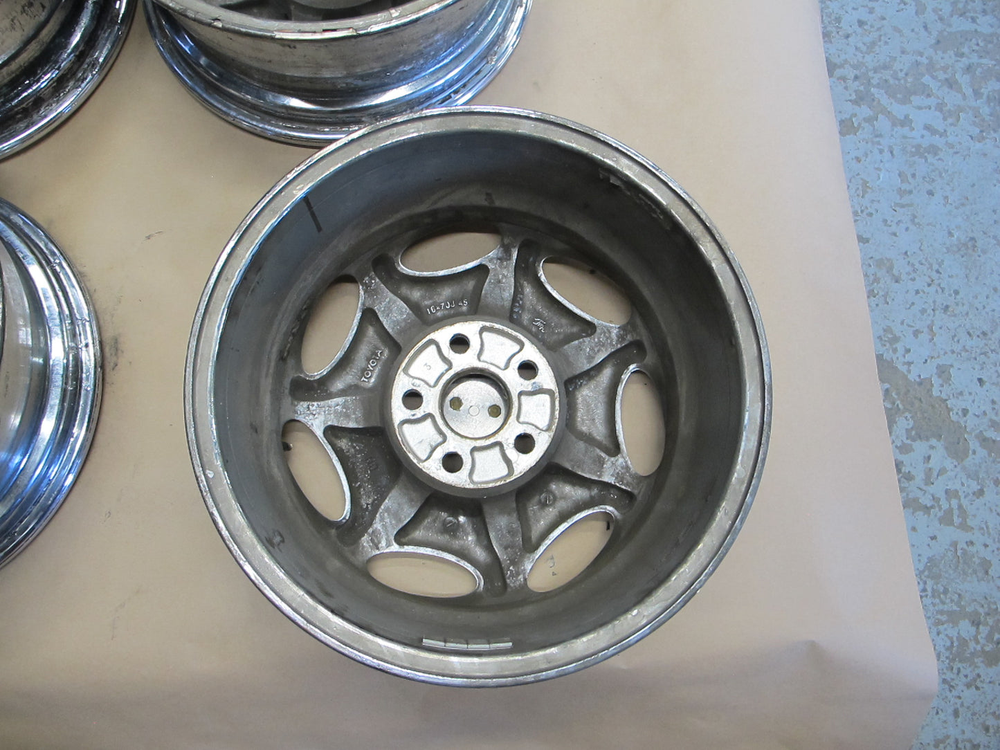 99-00 Lexus UCF20L LS400 16" R16 Chrome Alloy Wheel Rim Set 16X7J ET45 OEM