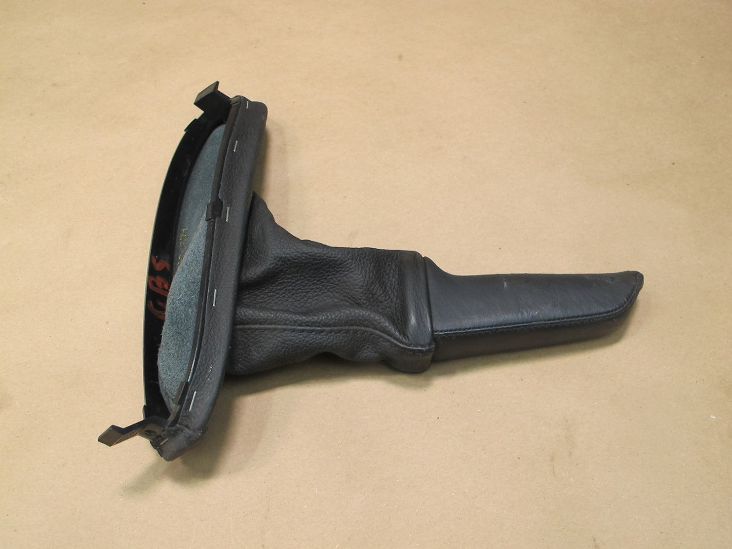 06-10 BMW E63 E64 6-SERIES Parking Brake Handle Leather Boot Cover Black OEM