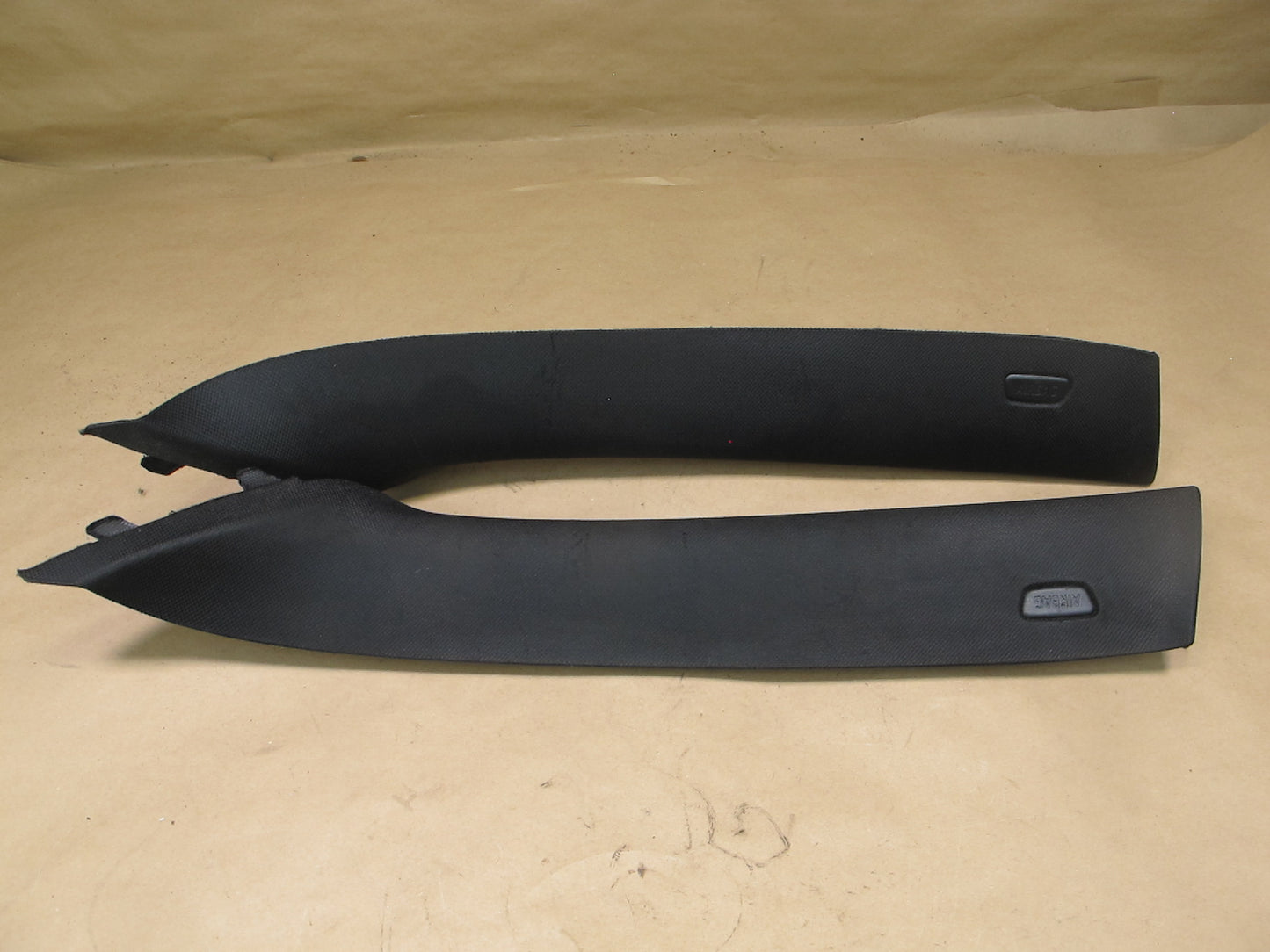 14-18 BMW F15 X5 Set of 2 Front Left & Right A Pillar Trim Cover Black OEM