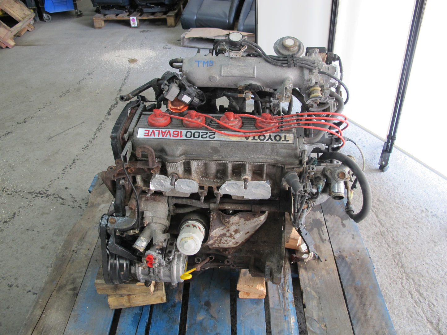 91-92 Toyota SW21L MR2 2.2L 5SFE VIN S 4TH Digit NON Turbo Engine Motor 102k