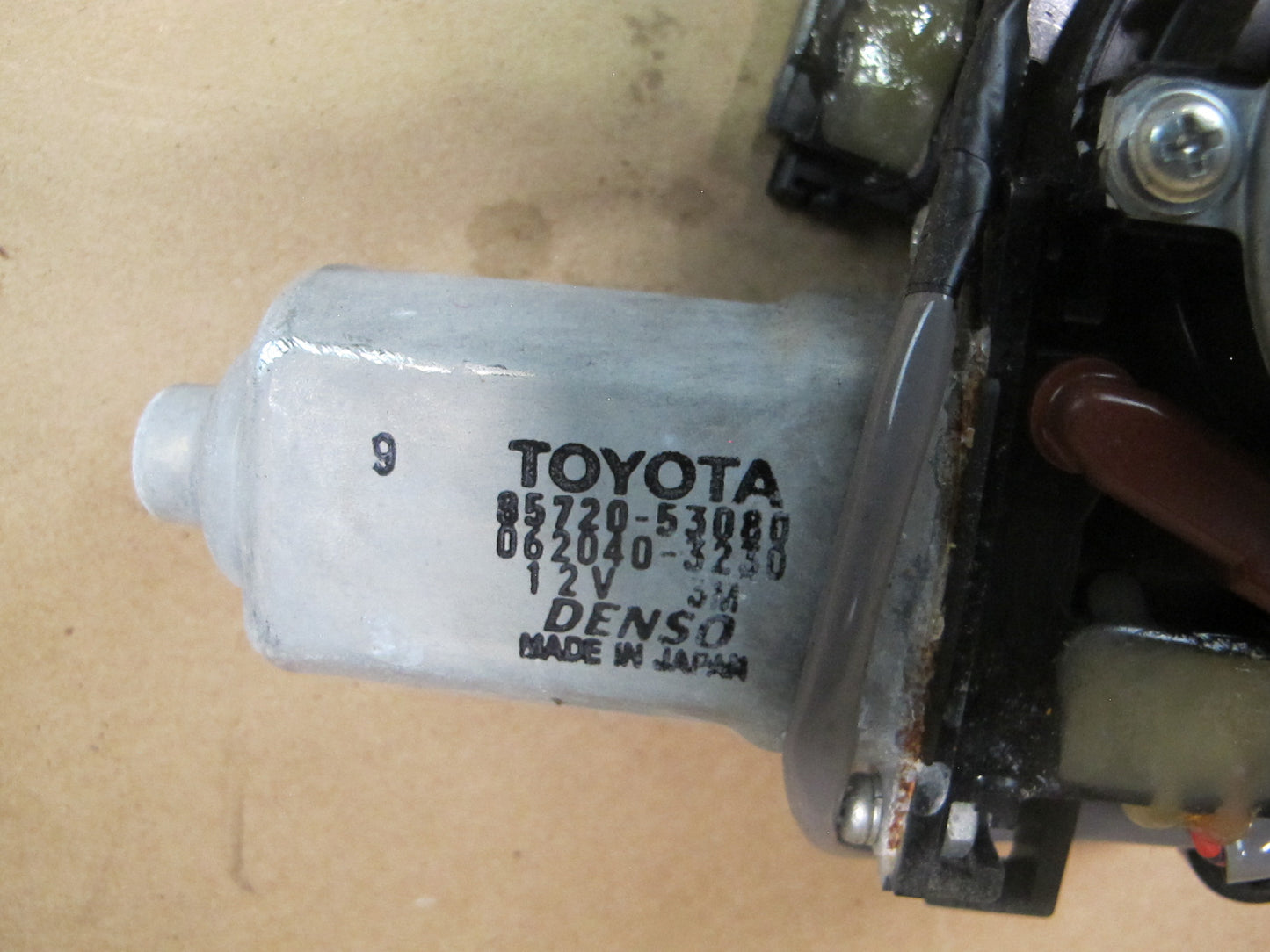 10-15 Lexus IS250 IS350 Convertible Rear Left Window Regulator w Motor OEM