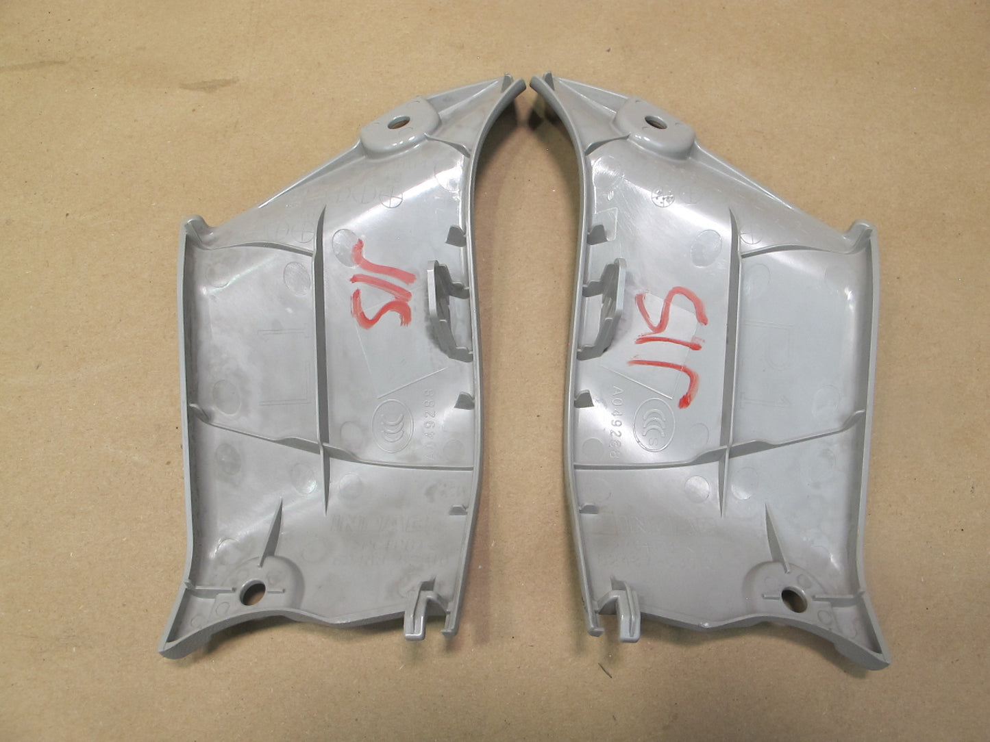 10-15 Lexus IS350 Convertible Rear Right & Left Roof Rail Trim Panel Set OEM