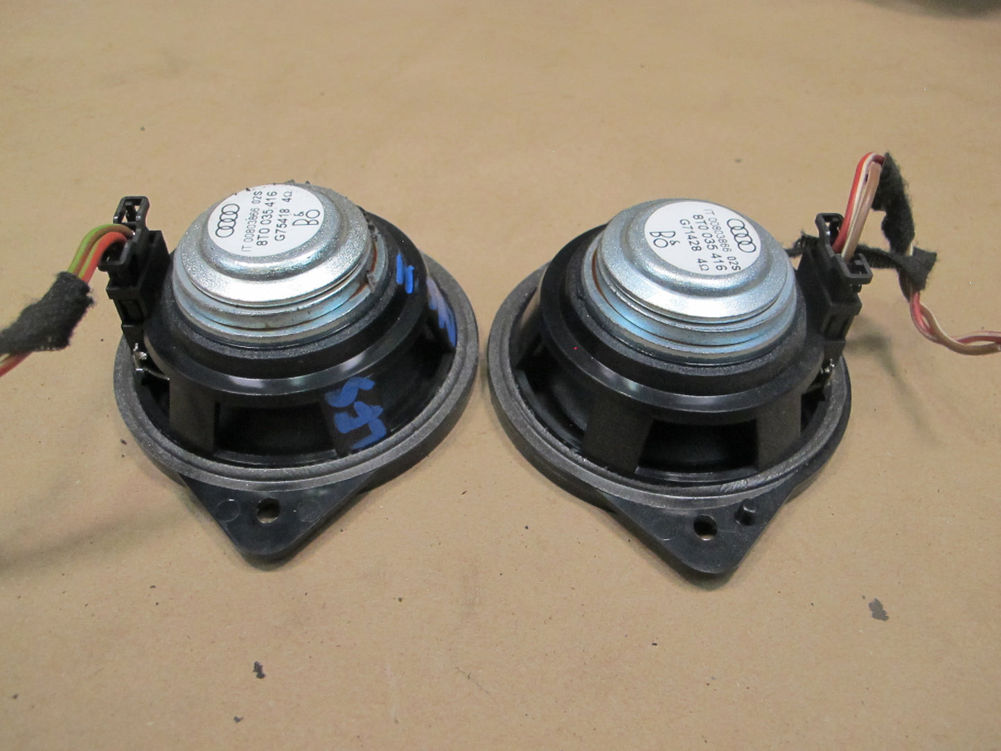 08-12 Audi 8T A5 S5 Coupe Bang & Olufsen Audio Tweeter Speaker Subwoofer Set