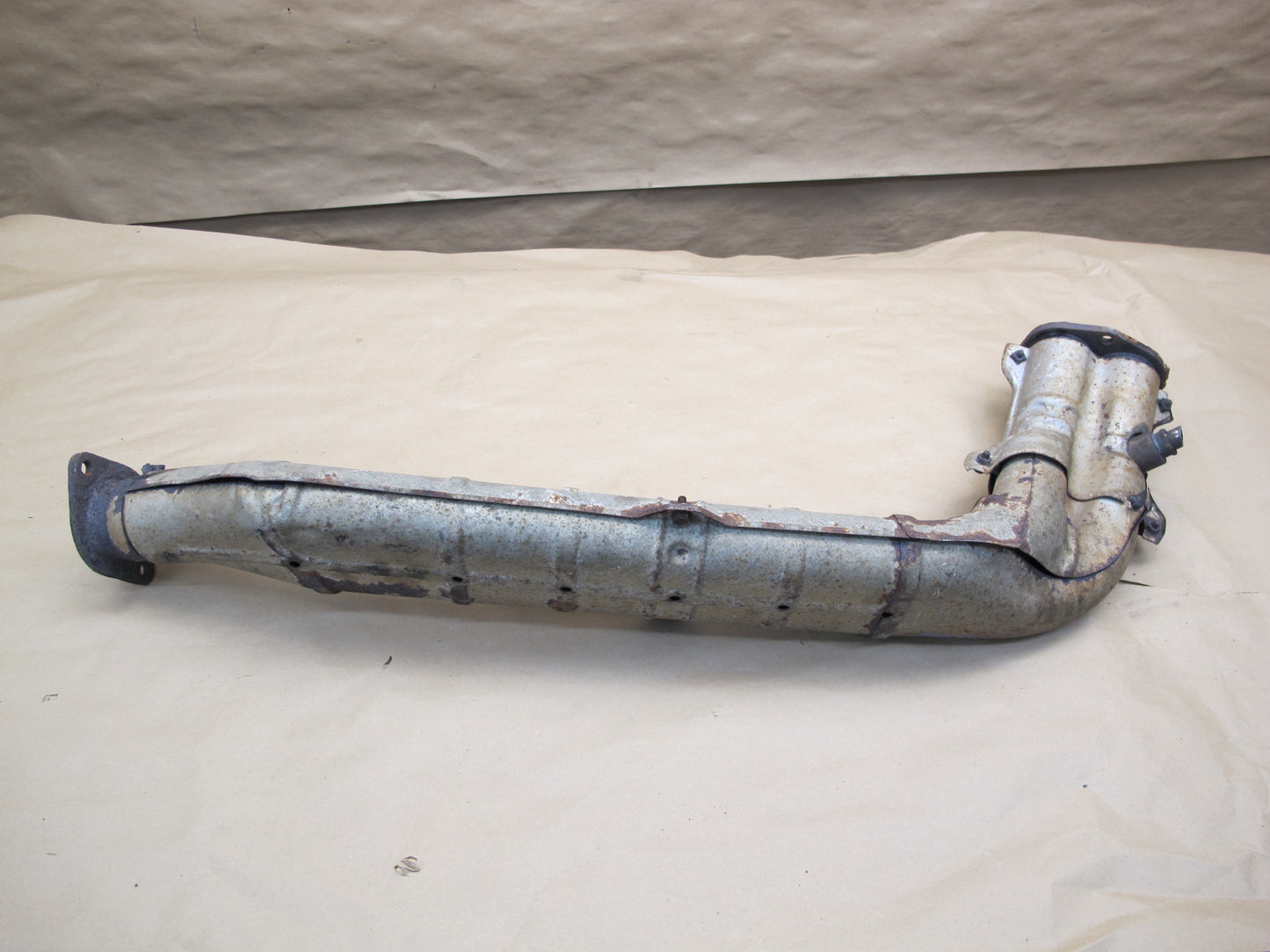 86-88 Nissan 300ZX Z31 VG30E NON Turbo 2+0 M/T Front Exhaust Pipe w Shield OEM