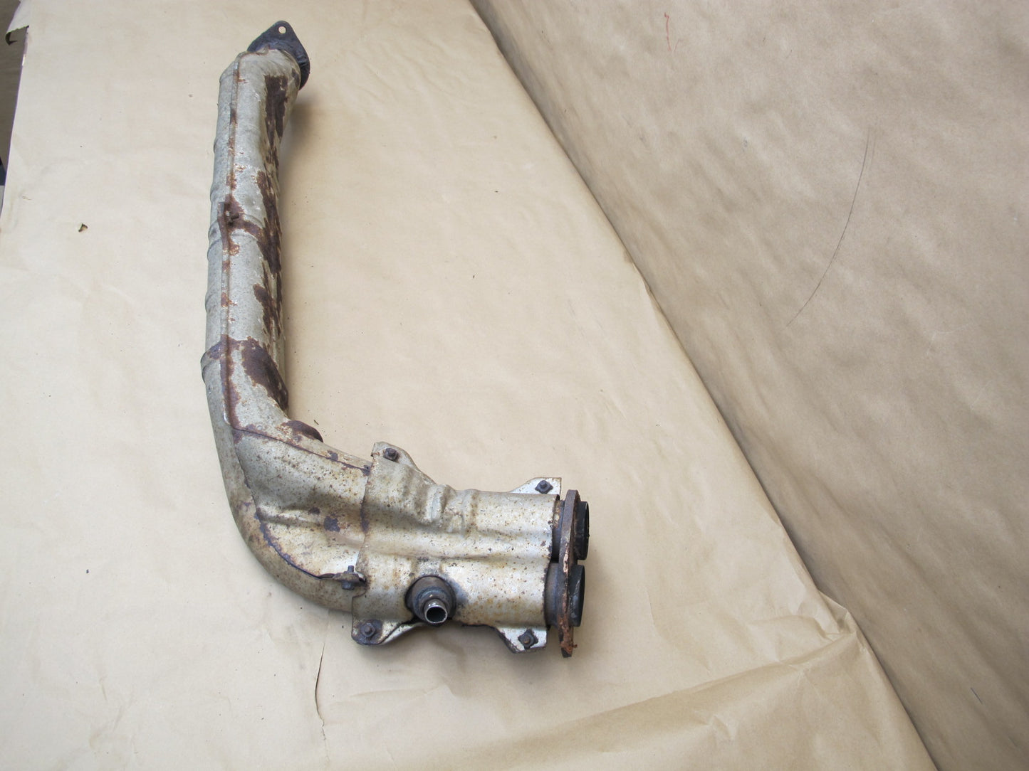 86-88 Nissan 300ZX Z31 VG30E NON Turbo 2+0 M/T Front Exhaust Pipe w Shield OEM