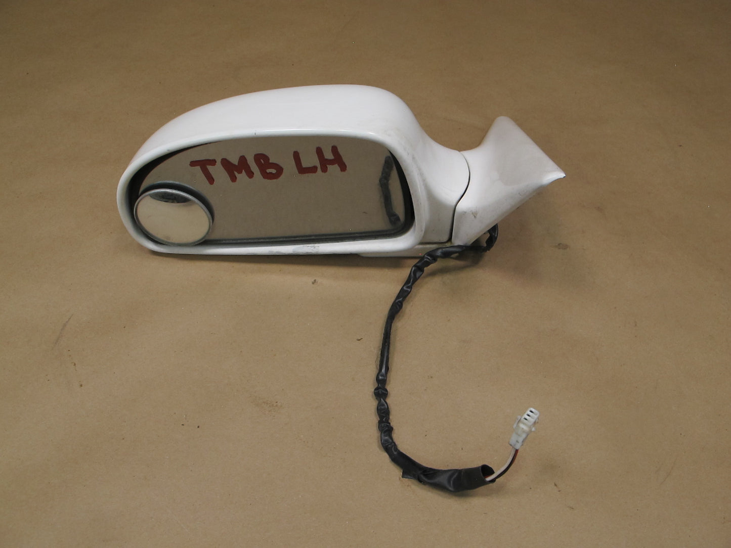 91-95 Toyota SW21L MR2 Left Door Side View Mirror White OEM