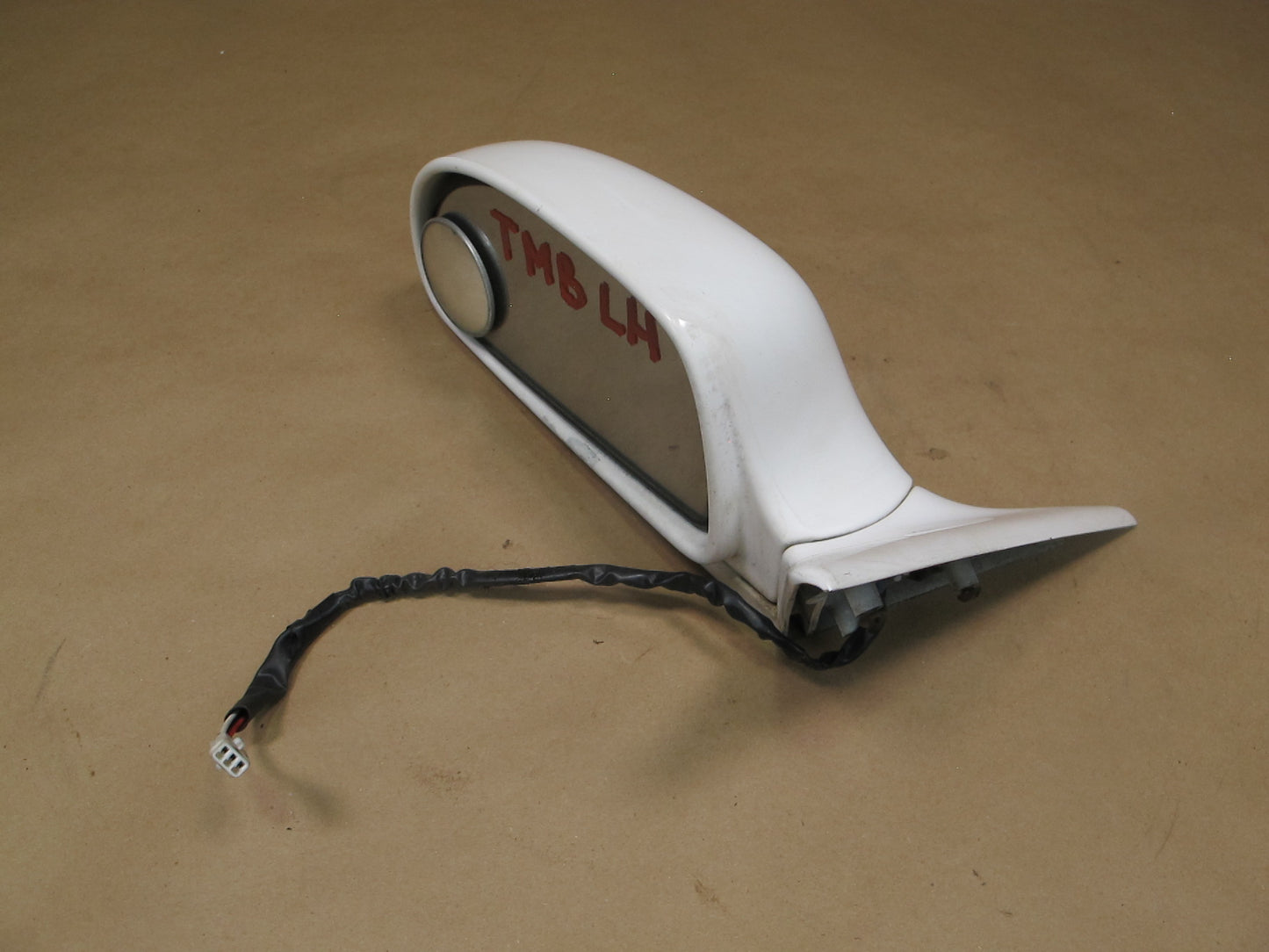 91-95 Toyota SW21L MR2 Left Door Side View Mirror White OEM