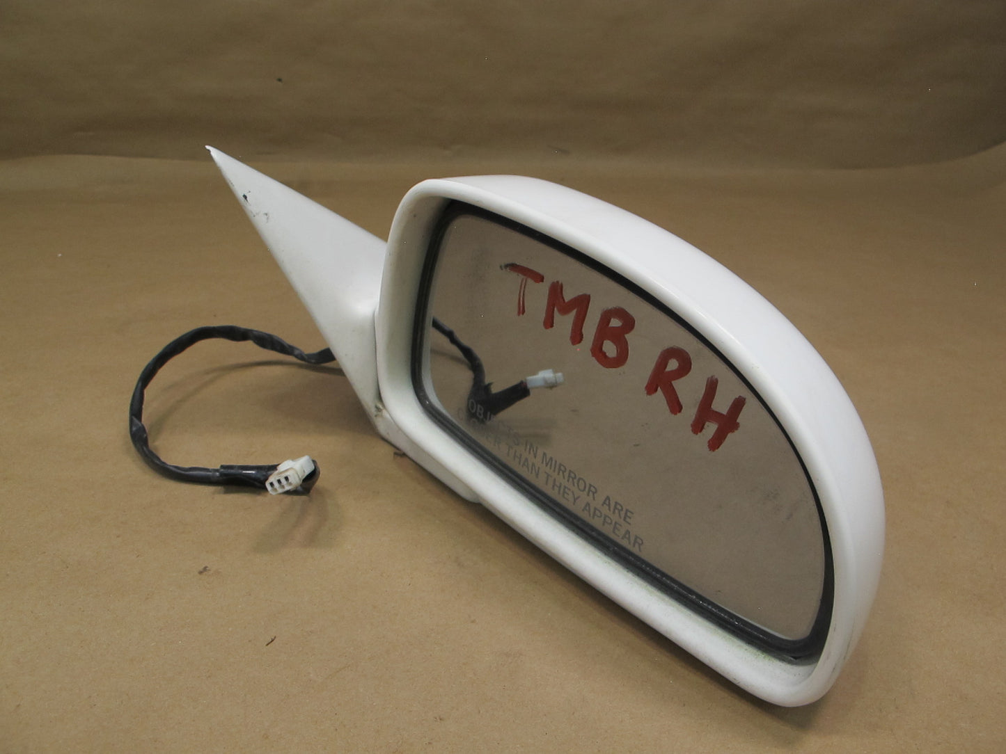 91-95 Toyota SW21L MR2 Right Door Side View Mirror White OEM