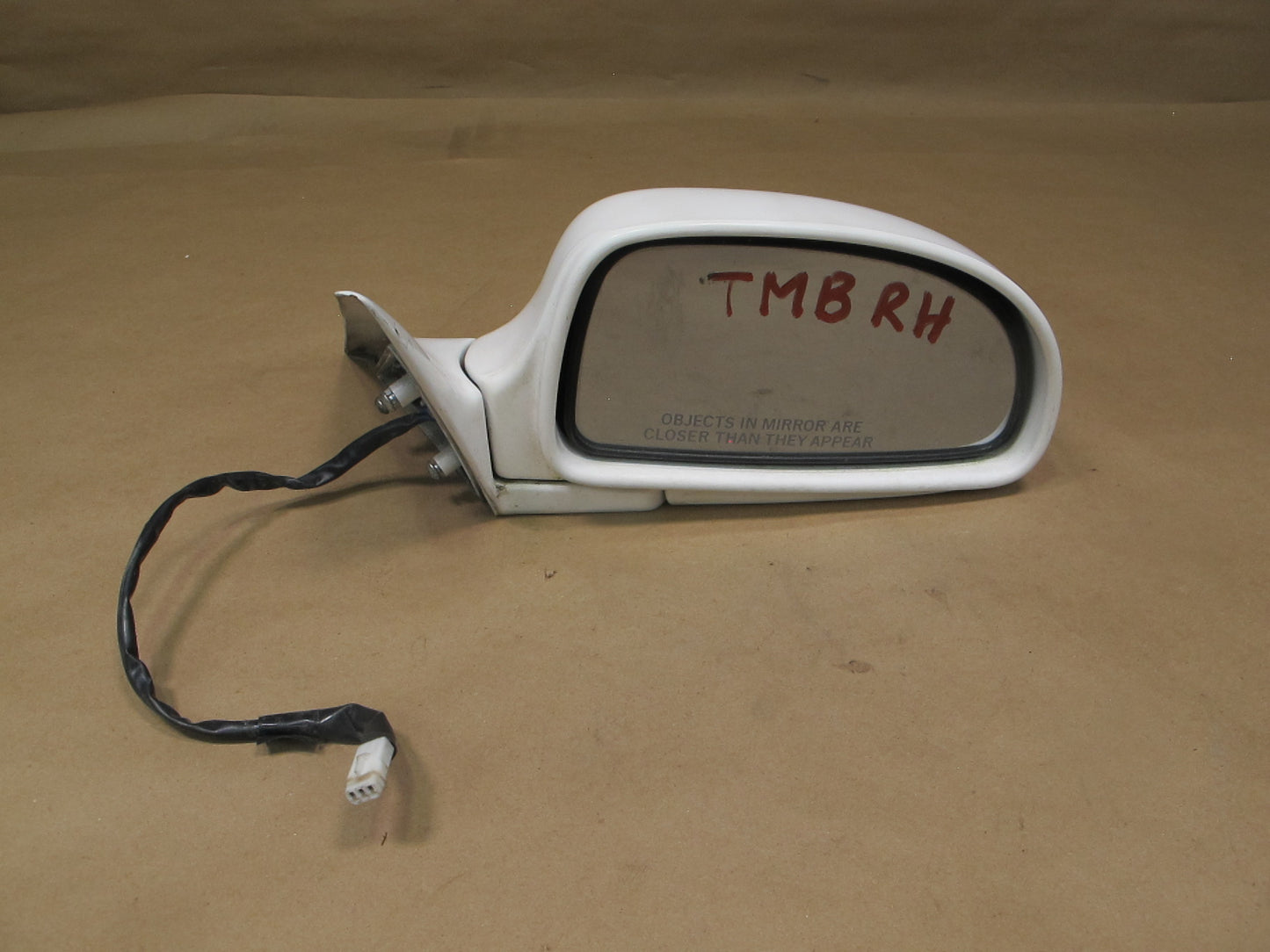 91-95 Toyota SW21L MR2 Right Door Side View Mirror White OEM