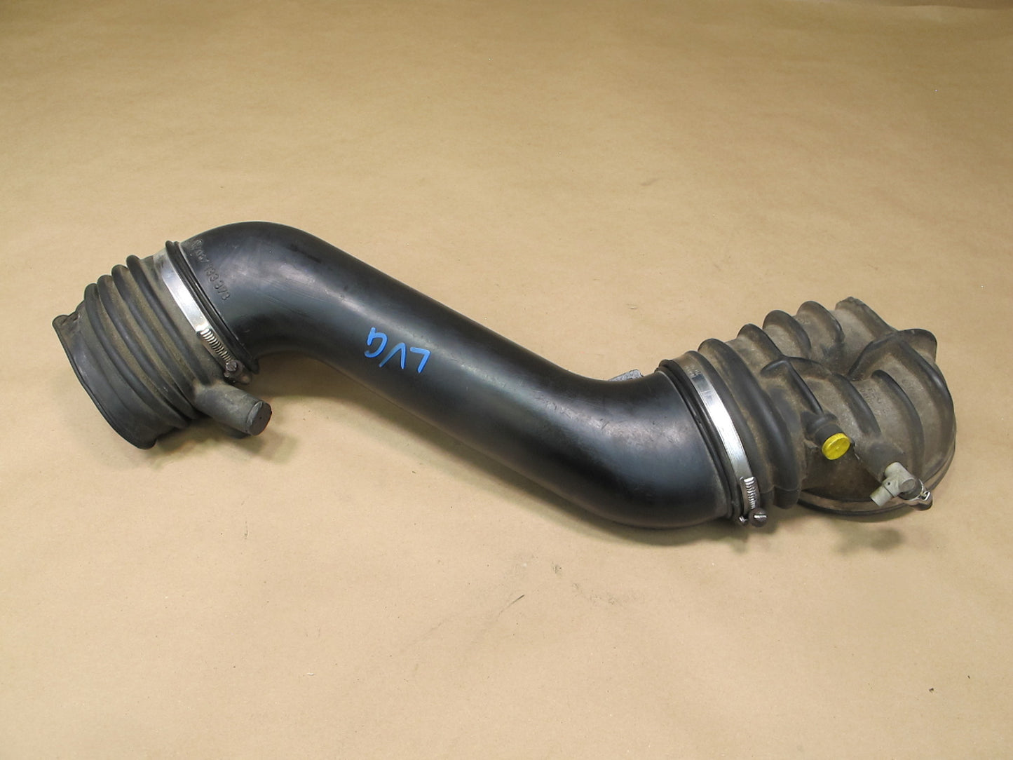 85-89 Volkswagen VW Cabriolet Air Intake Tube w Elbow Corner Boot OEM