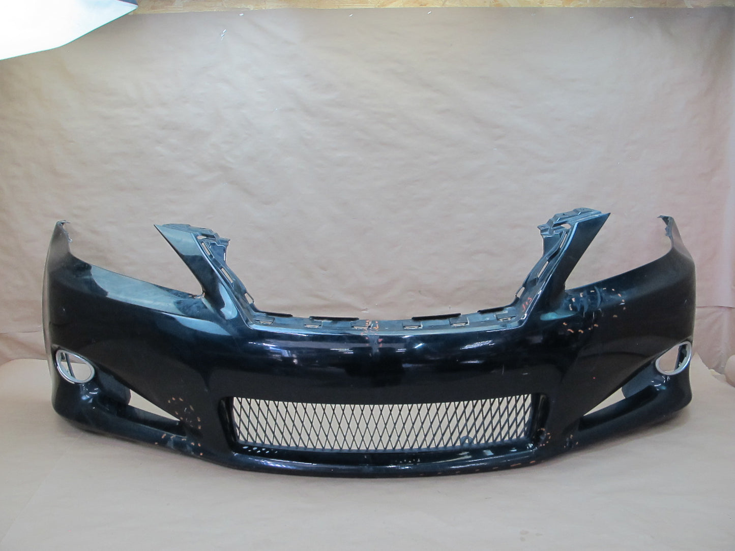 10-15 Lexus IS250 IS350 Convertible Front Bumper Cover Black OEM