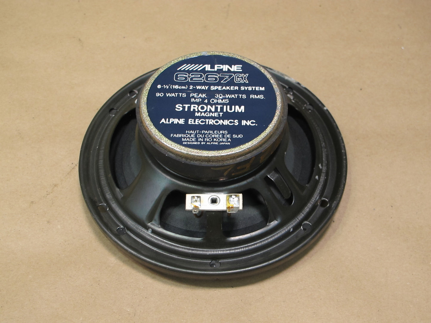 Set of 2 Alpine 6267GX 6 1/2" 2 WAY Speaker 90 Watt 4 OHM