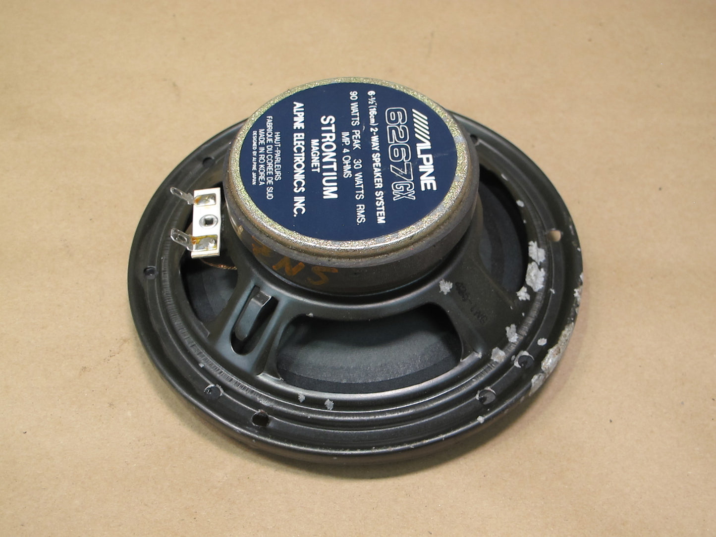 Set of 2 Alpine 6267GX 6 1/2" 2 WAY Speaker 90 Watt 4 OHM