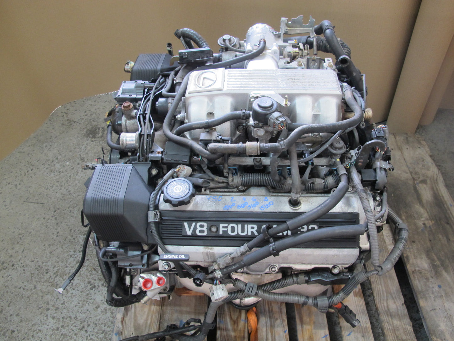 95-97 Lexus UZZ30 SC400 4.0L 1UZFE RWD Rear Sump Complete Engine Motor OEM