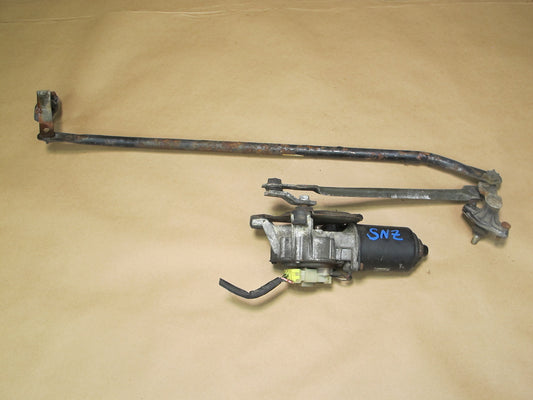 84-89 Nissan Z31 300ZX Windshield Wiper Transmission Linkage w Motor OEM