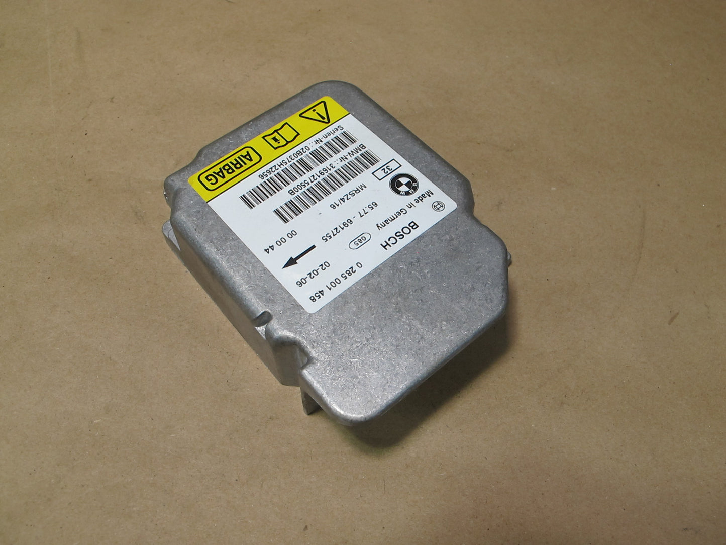 01-06 BMW E46 3-SERIES M3 SRS AIRBAG CONTROL MODULE UNIT 6912755 OEM