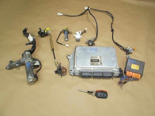 1997 Lexus SC400 AT ECU ECM Theft Module Ignition Trunk Door Lock KEY Set OEM