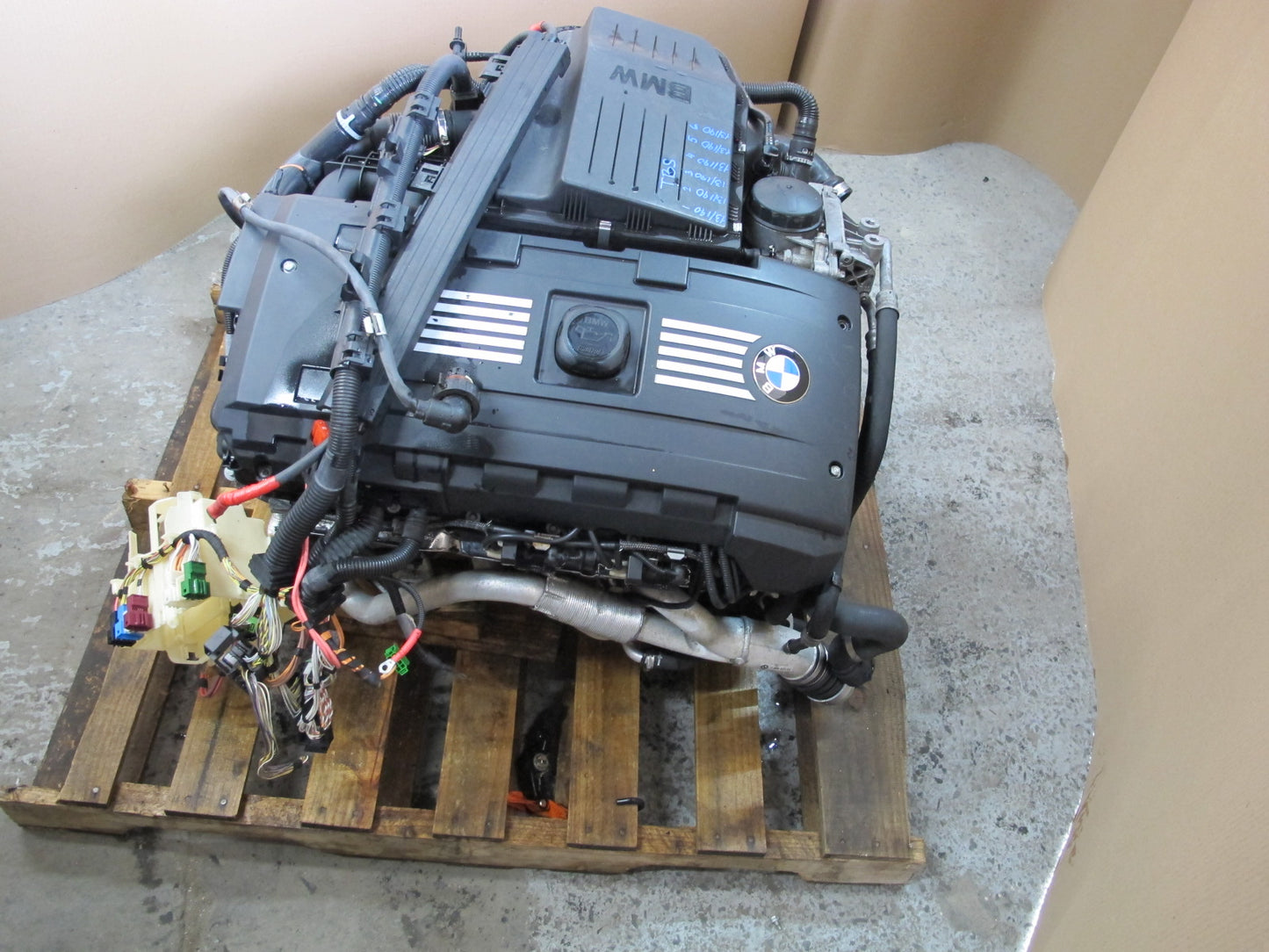 07-09 BMW E93 335i 3.0L N54 8 Bolt Complete Twin Turbo Engine Motor 107k Miles