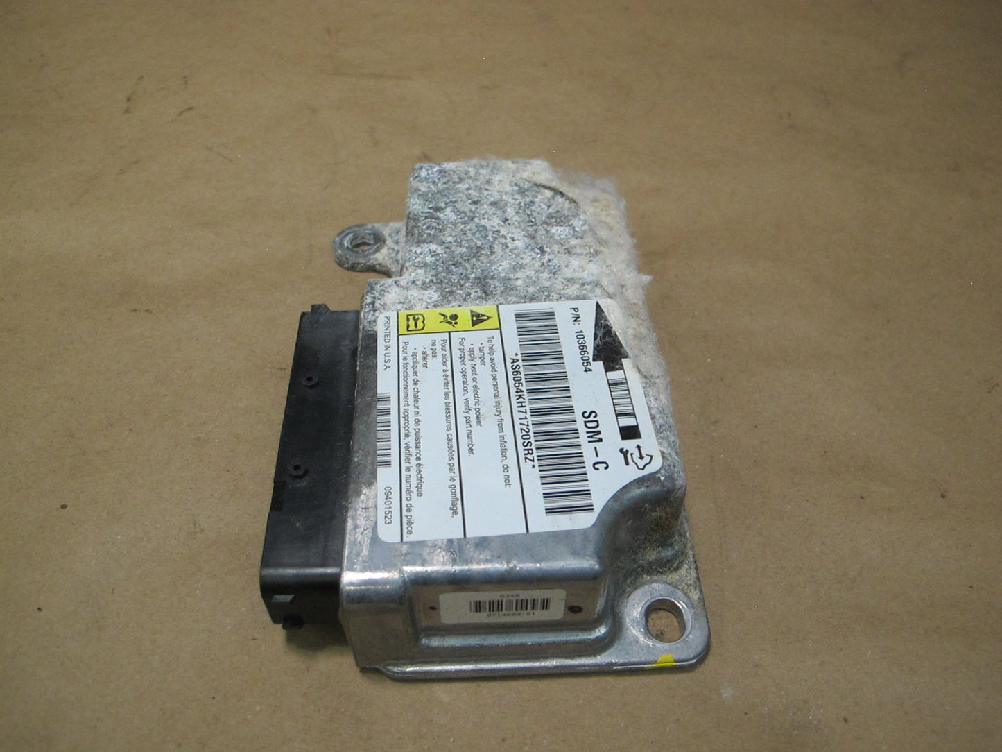 08-09 HUMMER H2 SRS AIRBAG CONTROL MODULE UNIT 10366054 OEM