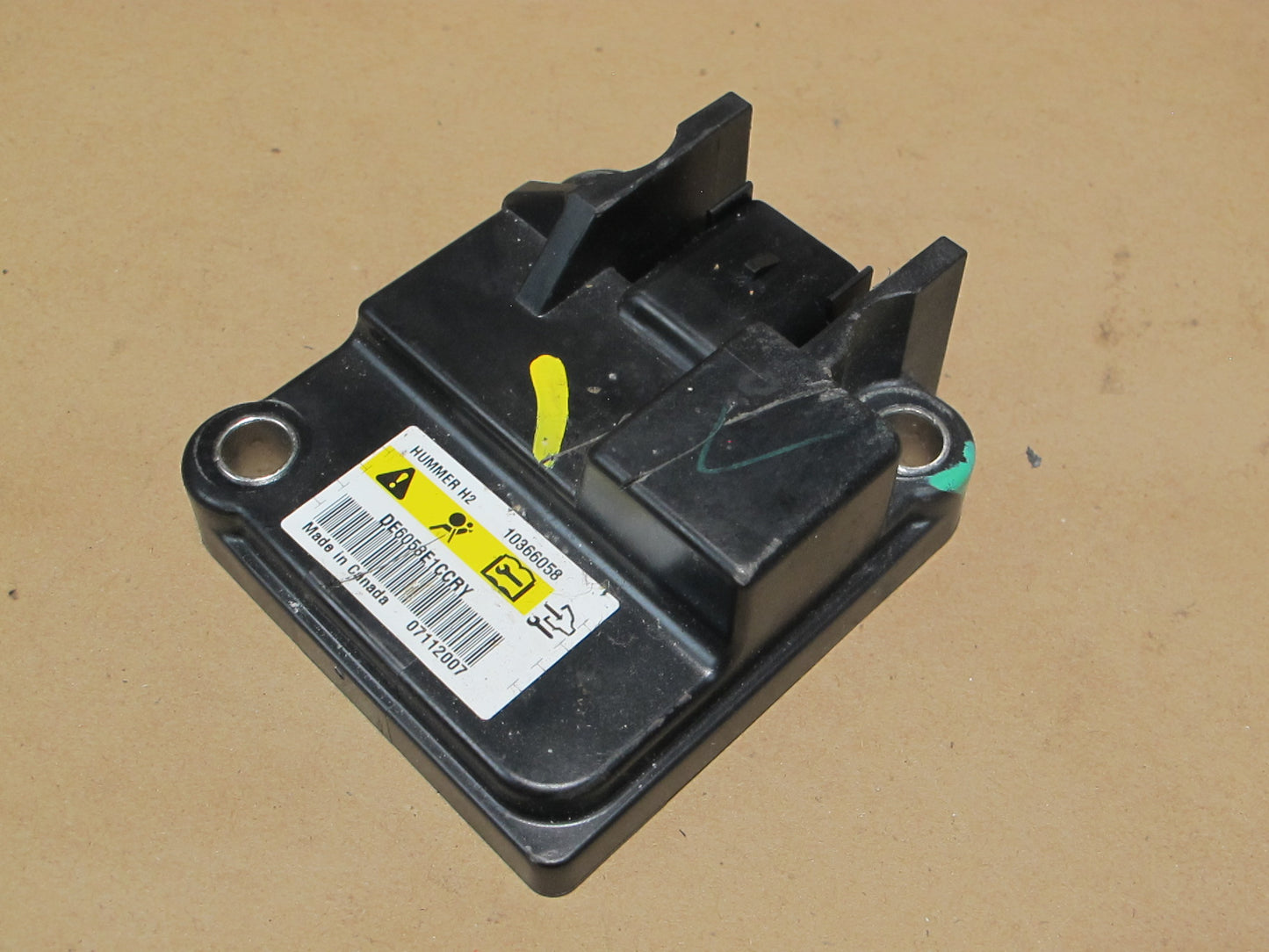 08-09 HUMMER H2 ROLLOVER SRS AIRBAG CONTROL MODULE UNIT 10366058 OEM