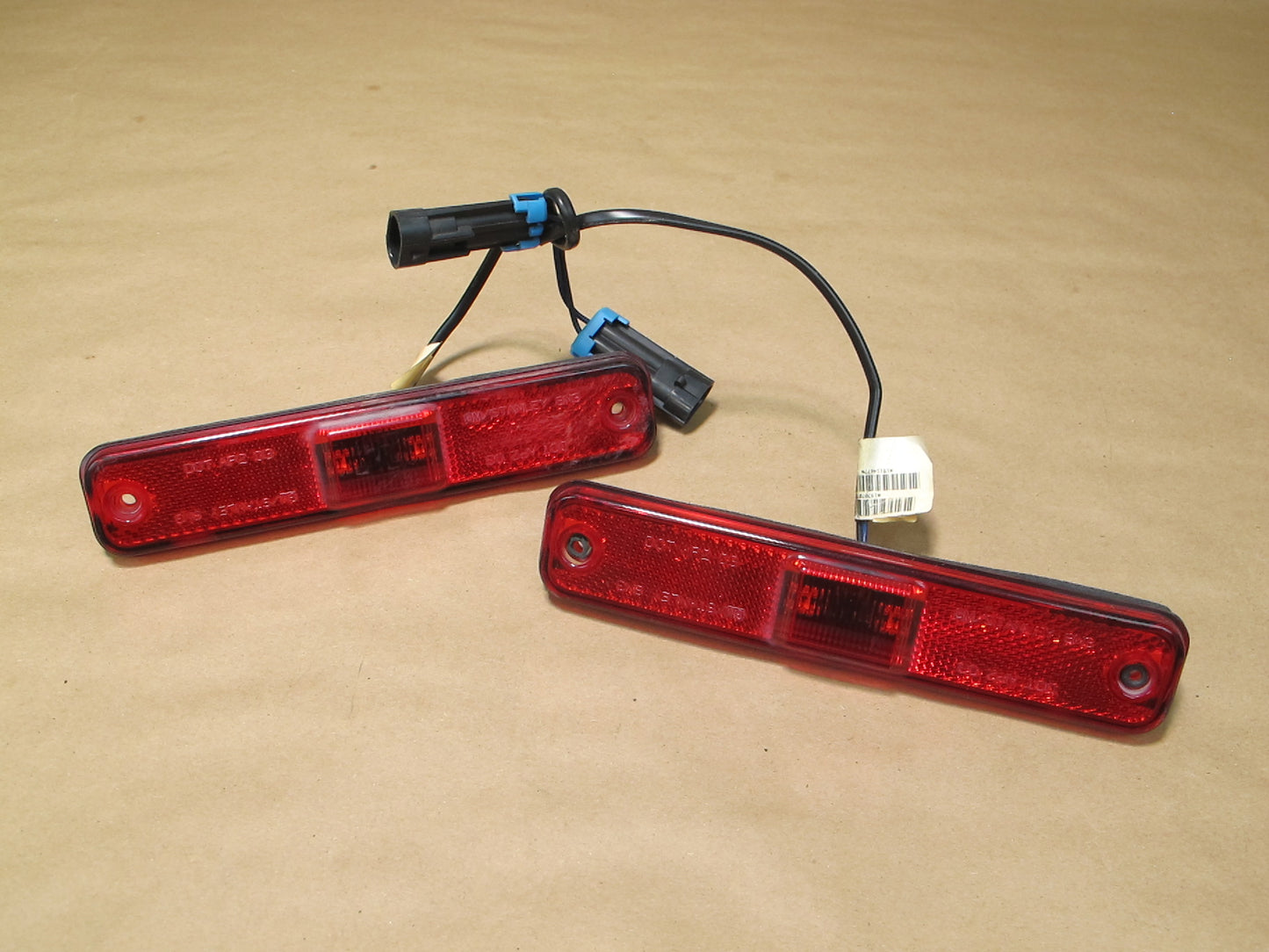 2003-2009 Hummer H2 Rear Left & Right Side Quarter Panel Marker Lamp Light Set