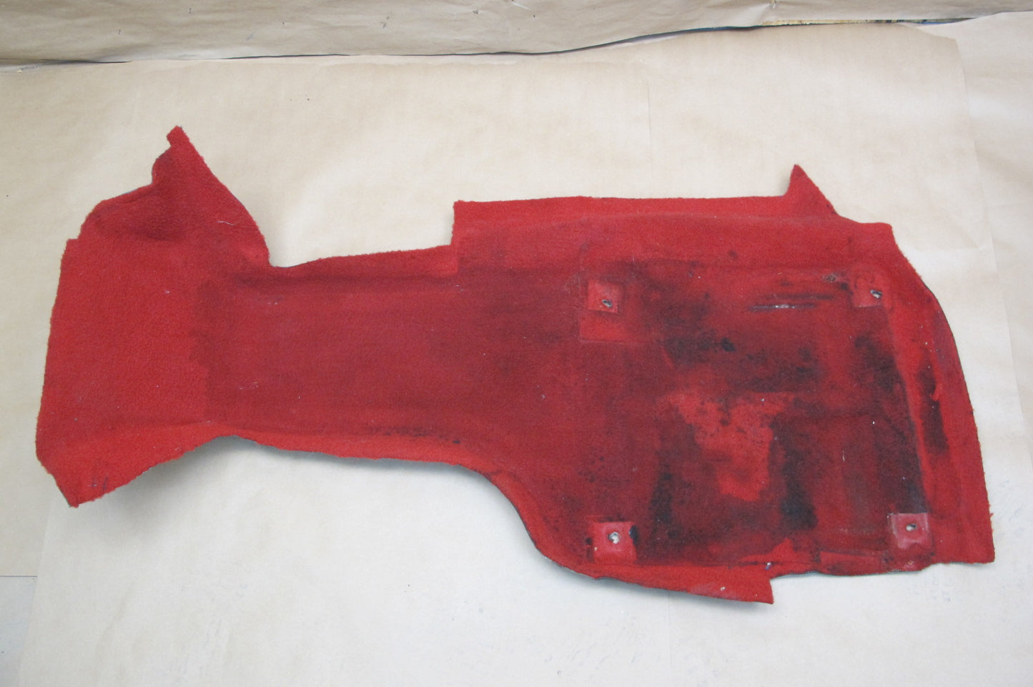 90-91 Chevrolet Corvette C4 Set of 5 Interior Floor MAT Carpet Cover RED OEM