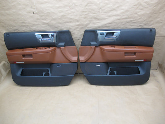 2008-2009 Hummer H2 Front Left & Right Door Interior Trim Cover Panel Set of 2