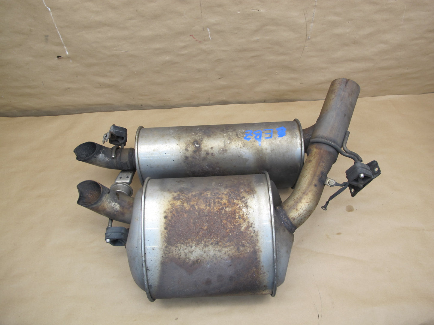 03-08 BMW E65 E66 760i 760Li Rear Exhaust Muffler Assembly OEM