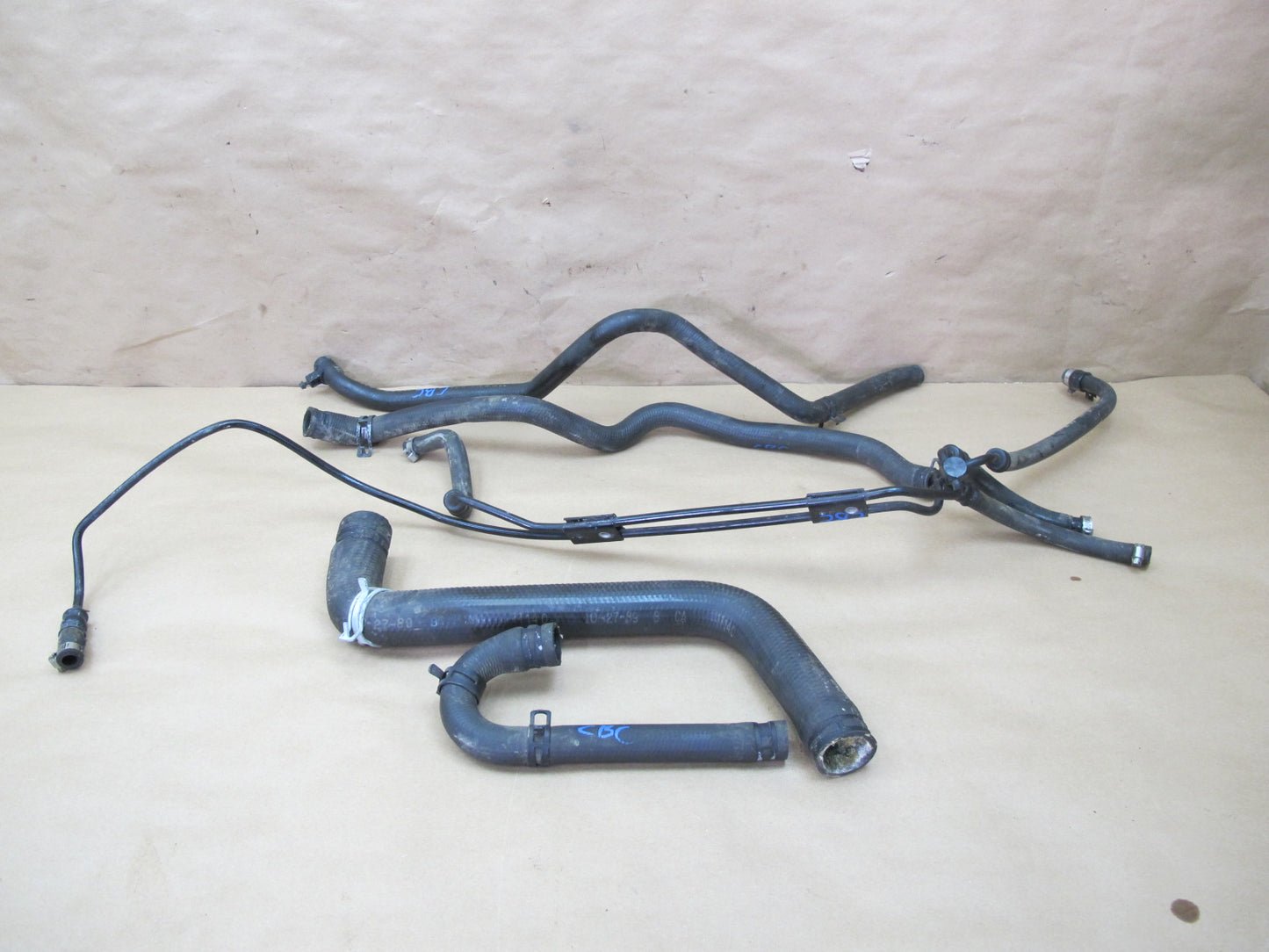 90-91 Chevrolet Corvette C4 5.7L Engine Water Coolant Hose Pipe Line Set OEM