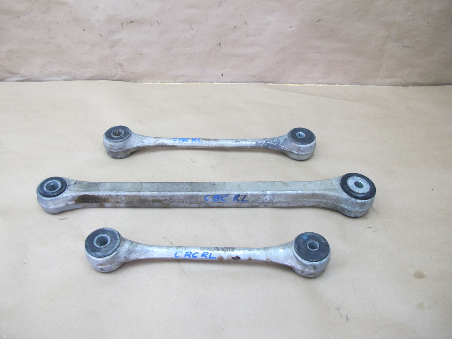 84-96 Chevrolet Corvette C4 Set of 3 Rear Left Suspension Control Arm Rod OEM