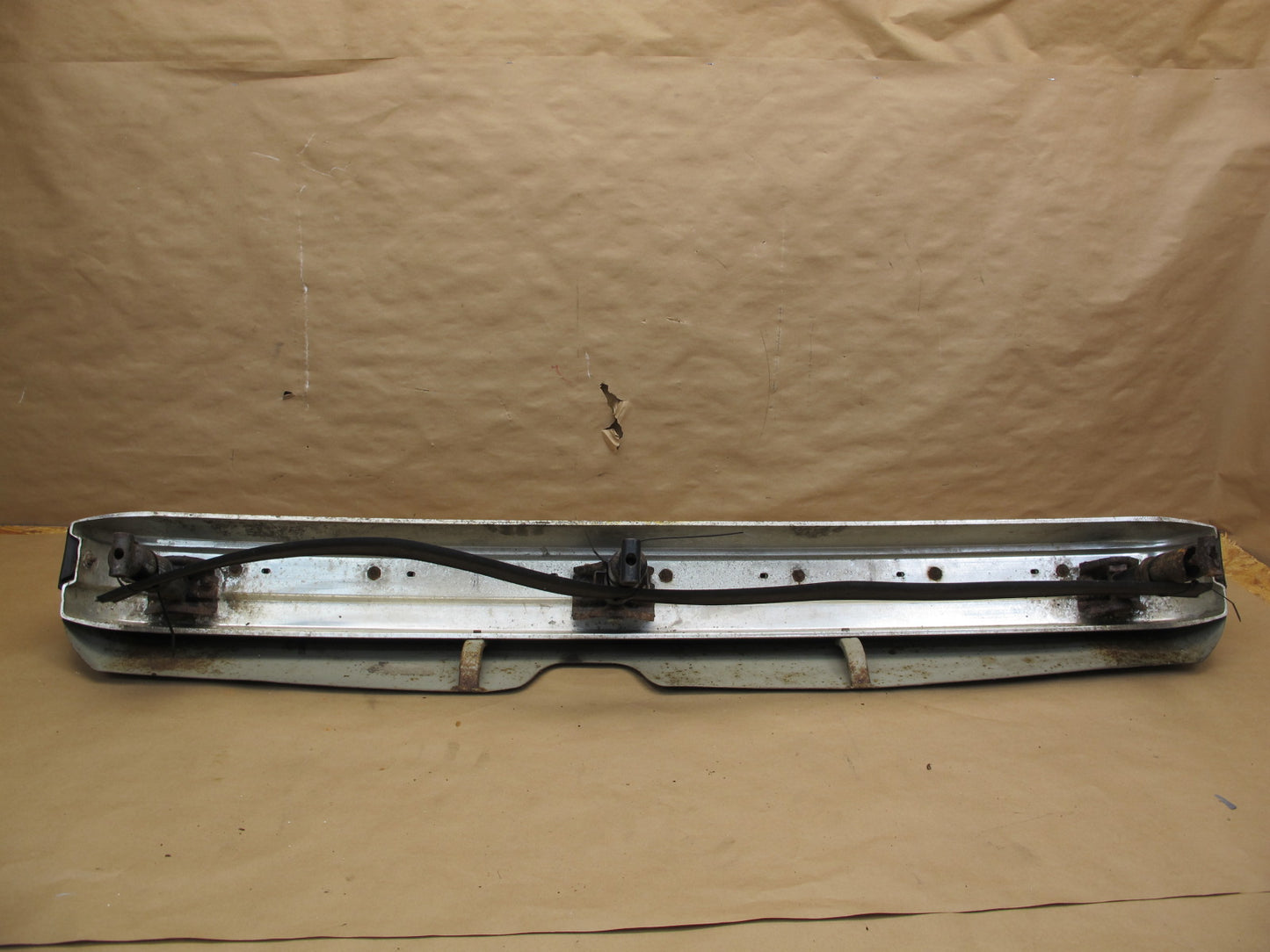 80-87 BMW E24 6-SERIES Rear Bumper Cover w Rubber Strip & Shock Absorber OEM