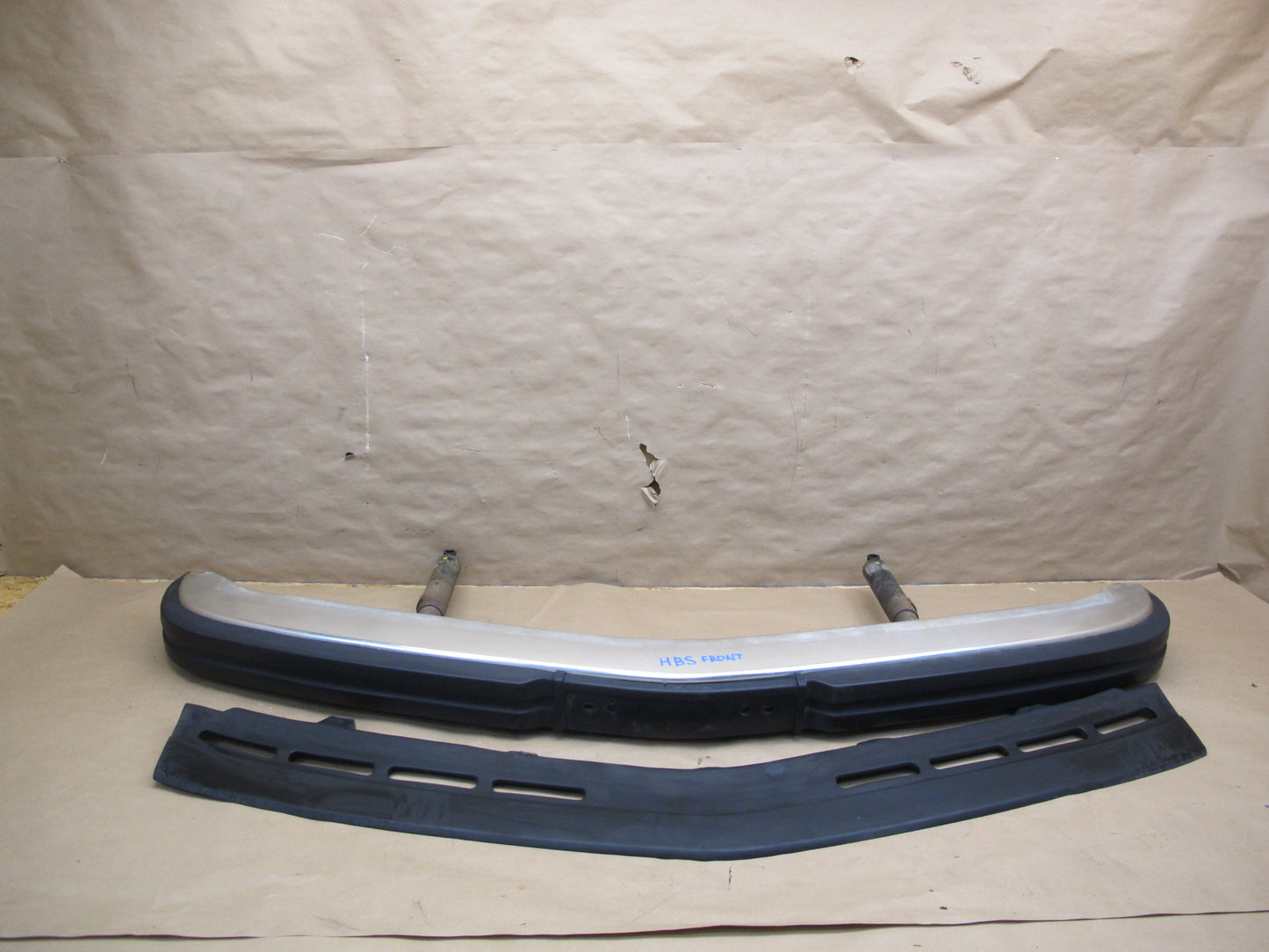 80-87 BMW E24 6-SERIES Front Bumper Cover w Upper Trim & Shock Absorber OEM