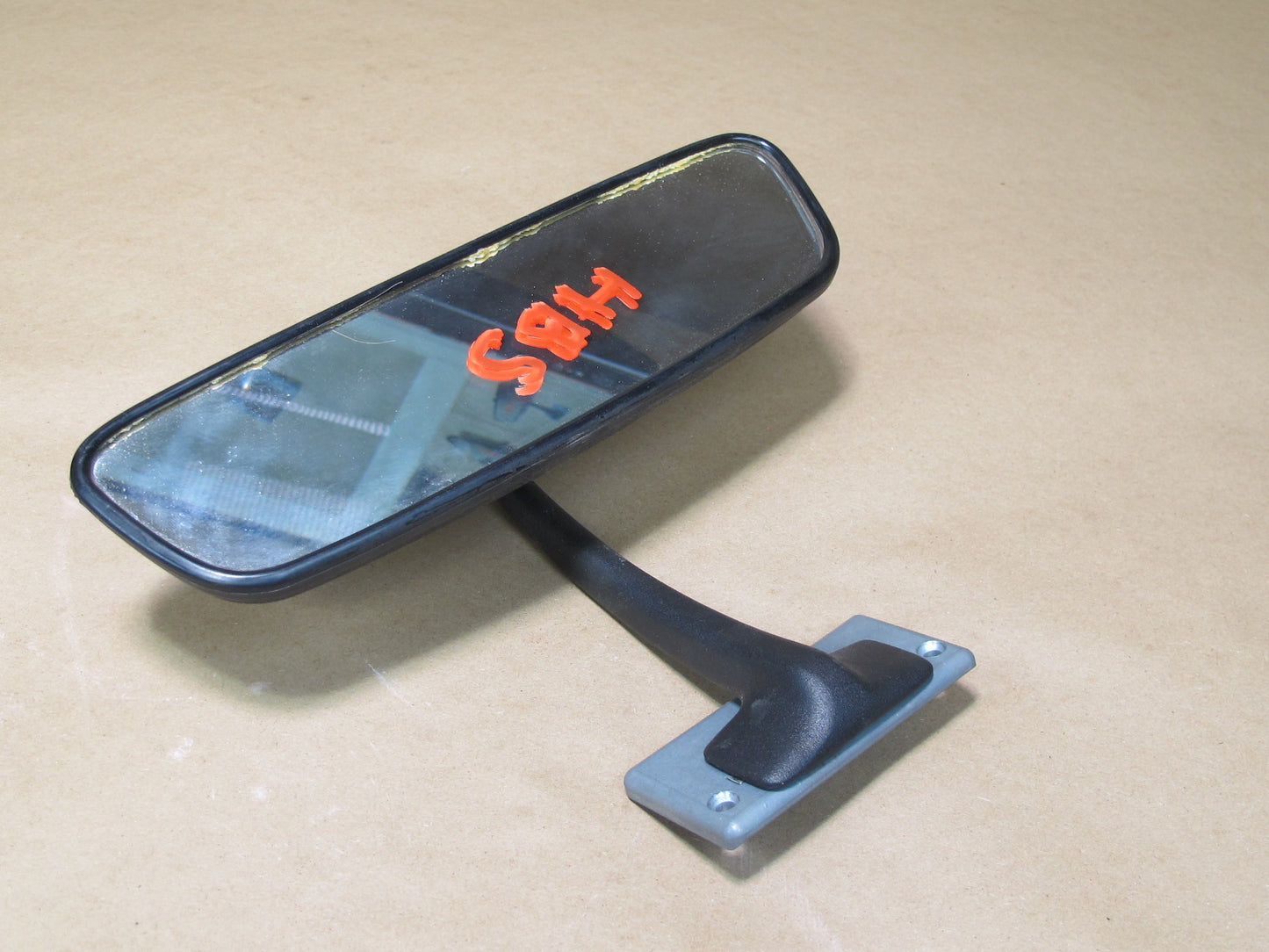 77-89 BMW E24 6-SERIES Interior Rear View Mirror Manual Dim w Base Plate OEM