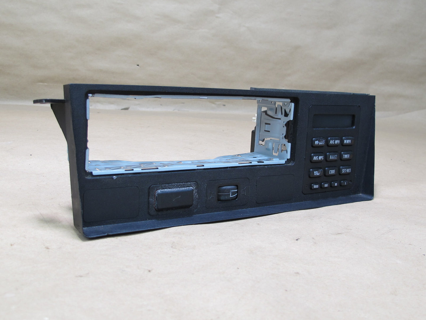 85-87 BMW E24 635CSi On-board Computer Switch Panel w Radio Surround Trim OEM