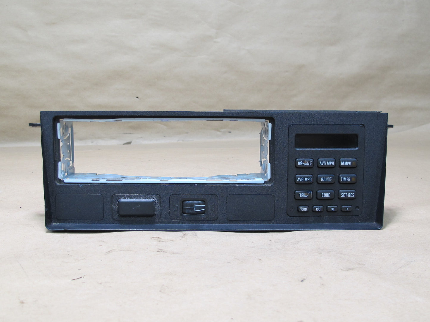 85-87 BMW E24 635CSi On-board Computer Switch Panel w Radio Surround Trim OEM