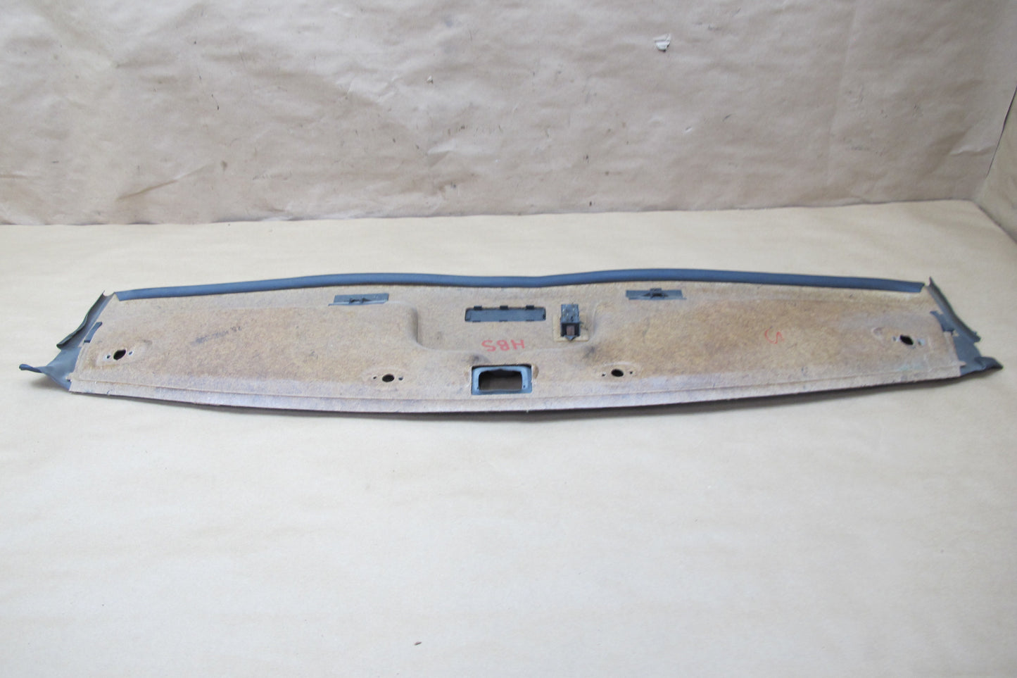 85-87 BMW E24 635CSI Front Upper Headliner Sun Visor Trim Cover Panel OEM