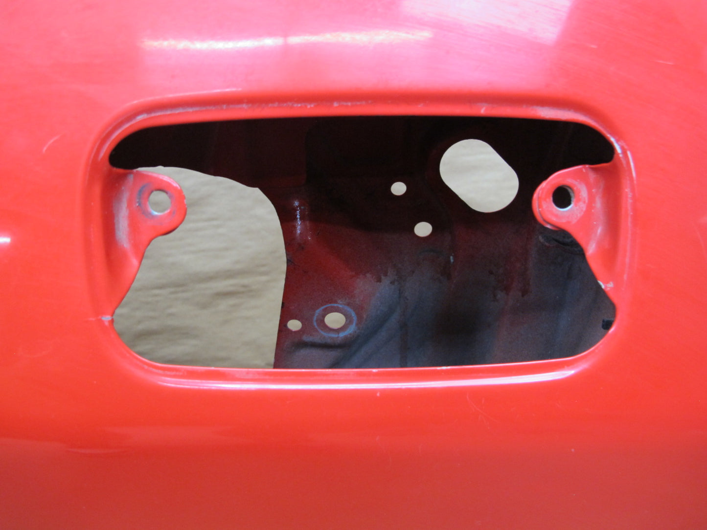 89-91 Mazda RX7 Convertible Left Driver Door Shell Panel RED OEM