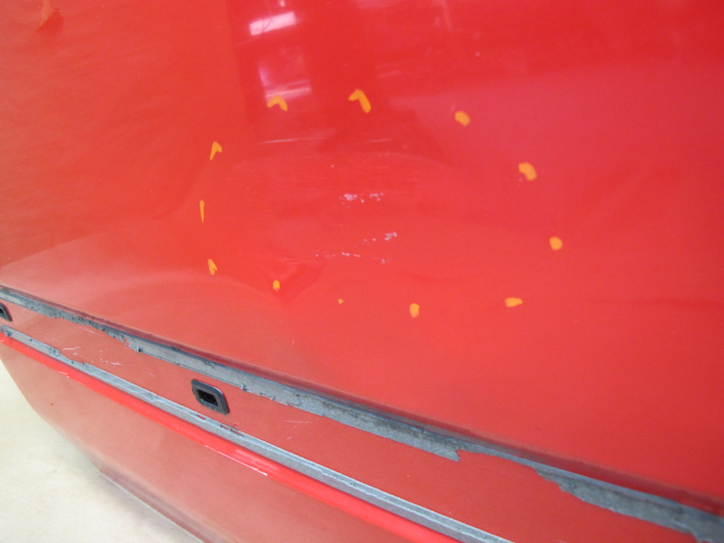 89-91 Mazda RX7 Convertible Left Driver Door Shell Panel RED OEM