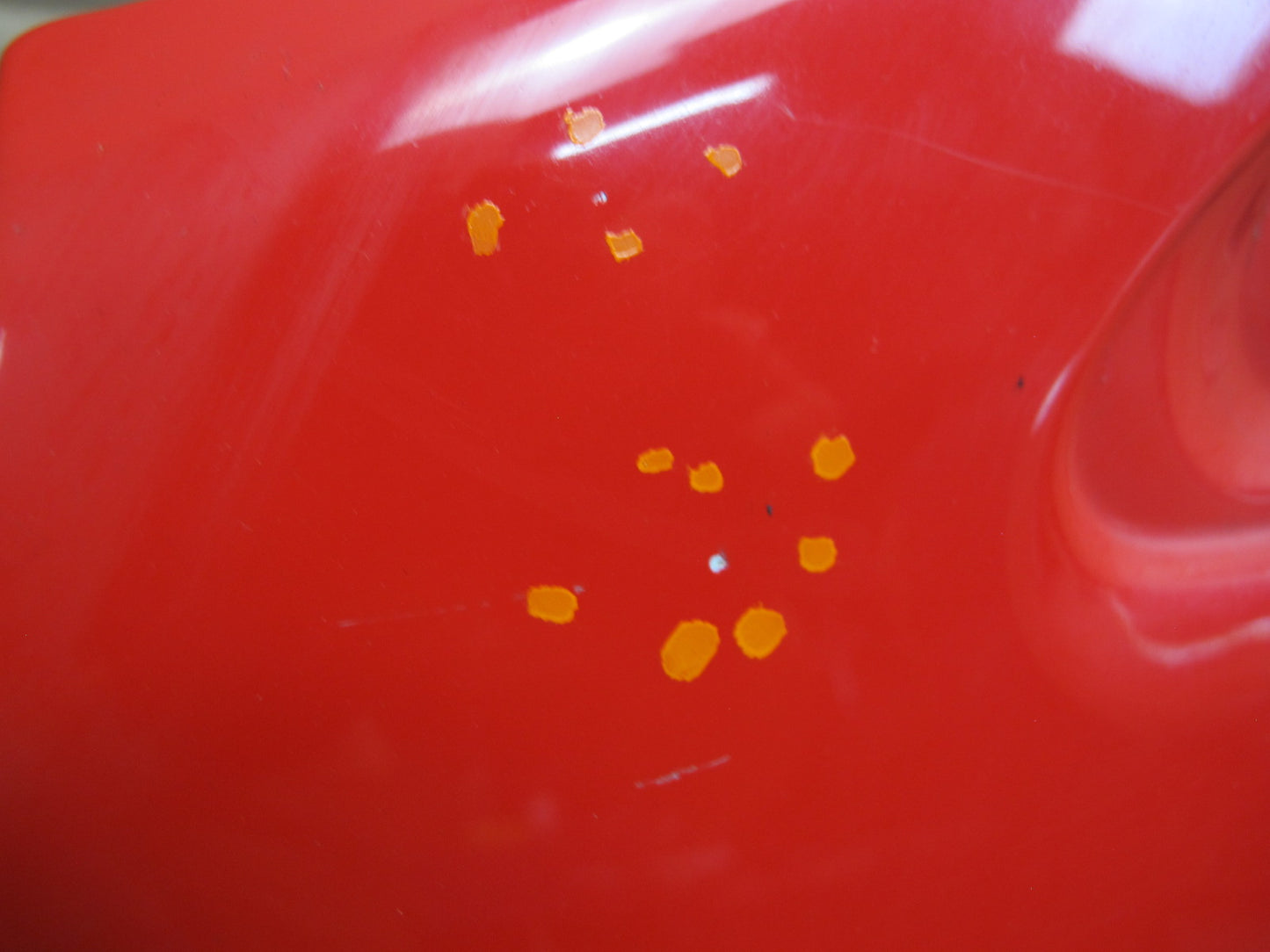 89-91 Mazda RX7 Convertible Left Driver Door Shell Panel RED OEM