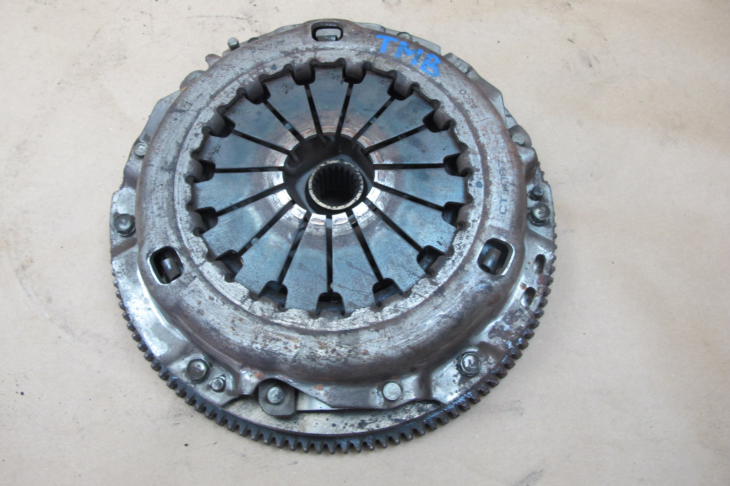 91-92 Toyota SW21L MR2 2.2L 5SFE M/T Flywheel Clutch Pressure Plate Set OEM