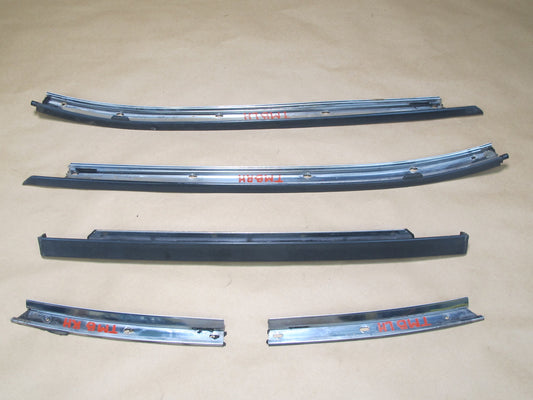 91-95 Toyota SW21L MR2 Left Right Door Weatherstrip T TOP Molding Trim Set OEM