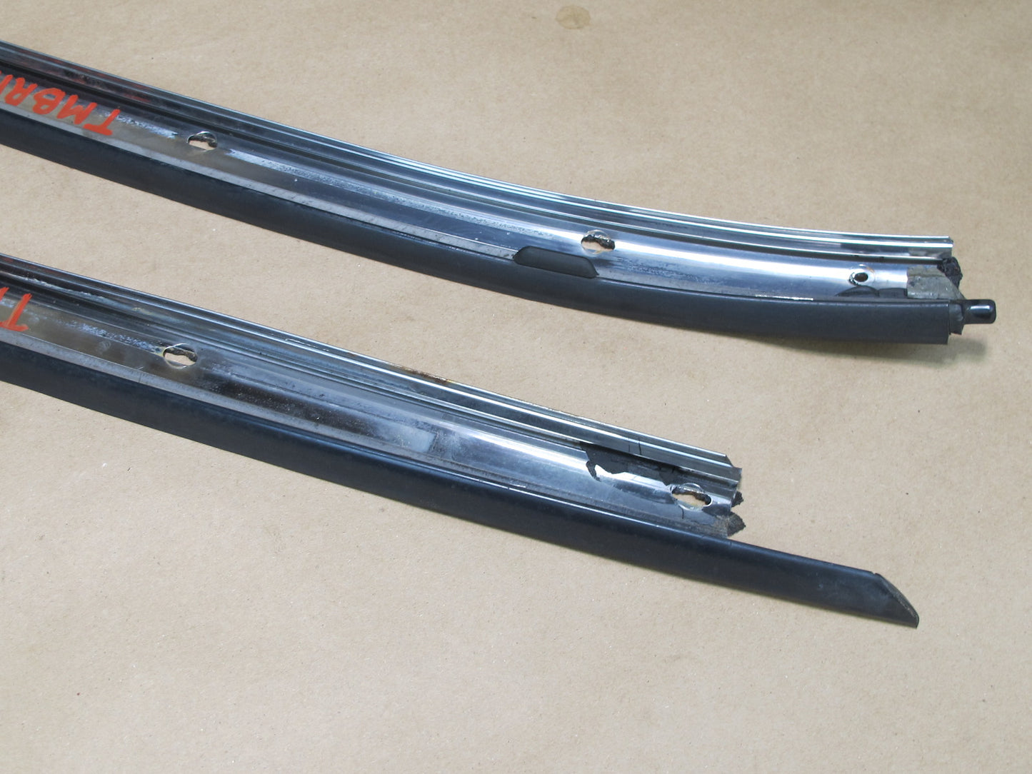 91-95 Toyota SW21L MR2 Left Right Door Weatherstrip T TOP Molding Trim Set OEM