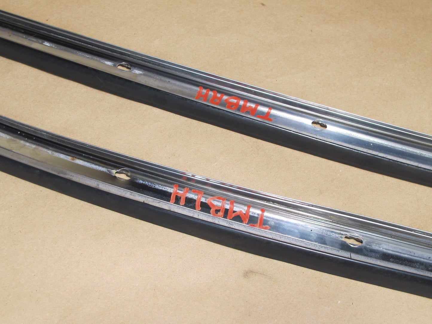 91-95 Toyota SW21L MR2 Left Right Door Weatherstrip T TOP Molding Trim Set OEM