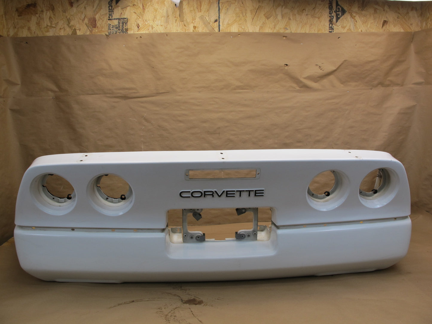 84-90 Chevrolet Corvette C4 Rear Bumper Cover White OEM