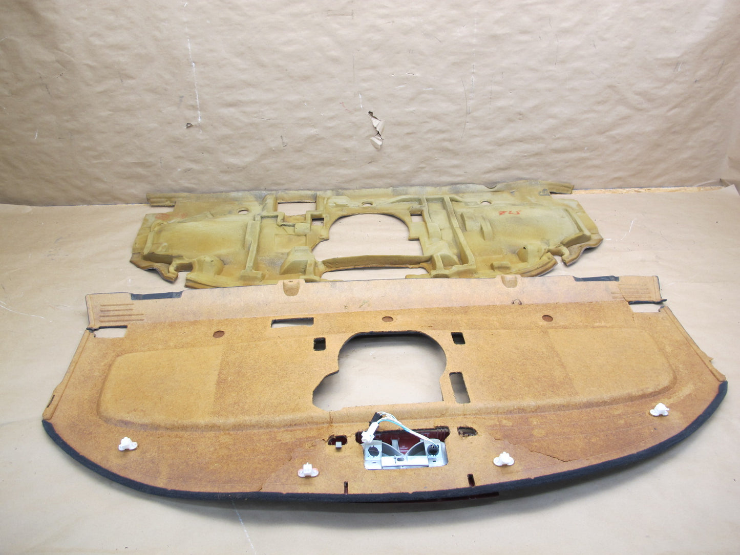 95-00 Lexus UCF20L LS400 Rear Parcel Shelf Deck Trim Panel w Brake Light OEM