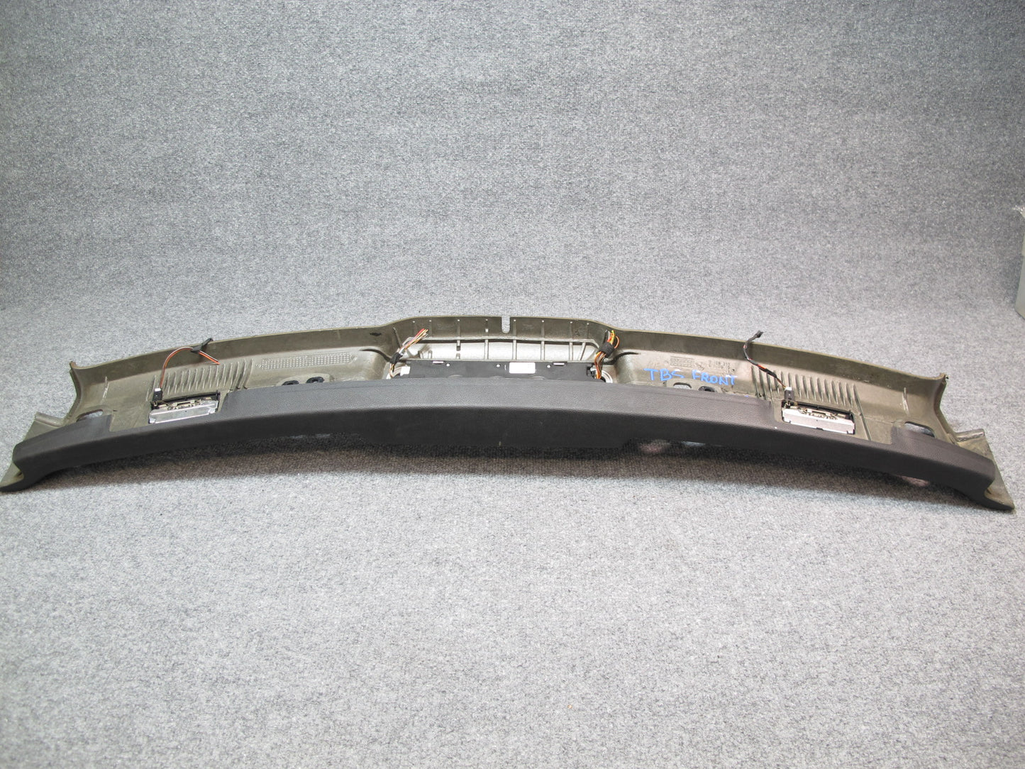 07-13 BMW E93 Convertible Front Upper Headliner Trim Cover Panel w Light OEM