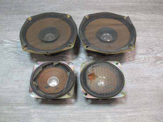 82-83 Datsun Nissan 280ZX S130 2+0 Set of 4 Front & Rear Hitachi Speaker OEM