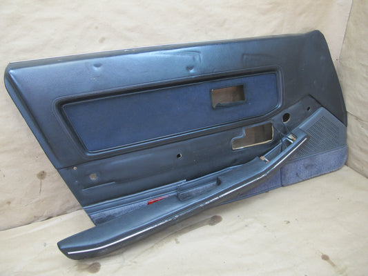85-89 Nissan Z31 300ZX 2+0 Set of 2 Door Interior Trim Cover Panel Black OEM