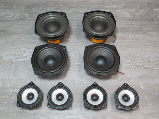 03-08 BMW E85 Z4 8pcs TOP Hi-fi Audio System Tweeter Woofer Speaker Set OEM